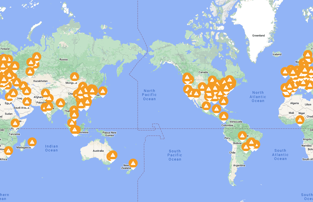 Troll Map of the World